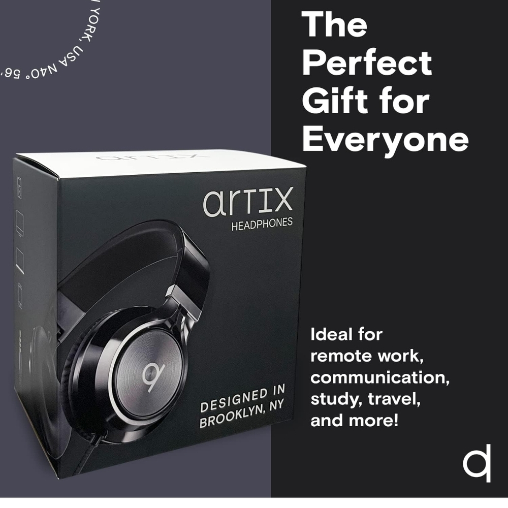 Artix Black Headphones